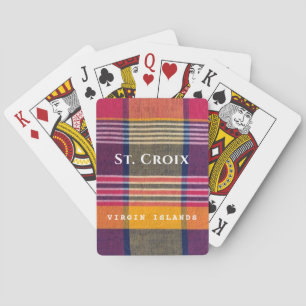 Amerikanska Jungfruöarna St. Croix Madras Mönster Casinokort