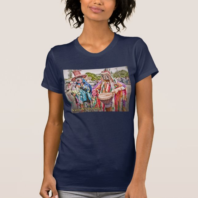 Amerikanska Jungfruöarna St. Croix Masqueraders US T Shirt (Framsida)