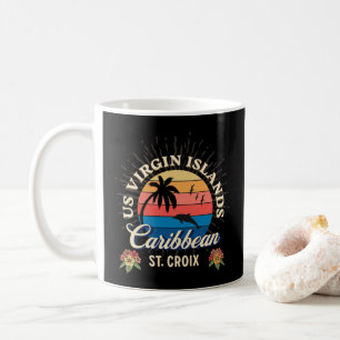 Amerikanska Jungfruöarna St. Croix USVI Personaliz Kaffemugg