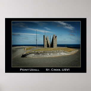 Amerikanska Jungfruöarna St. Croix USVI Point Udal Poster