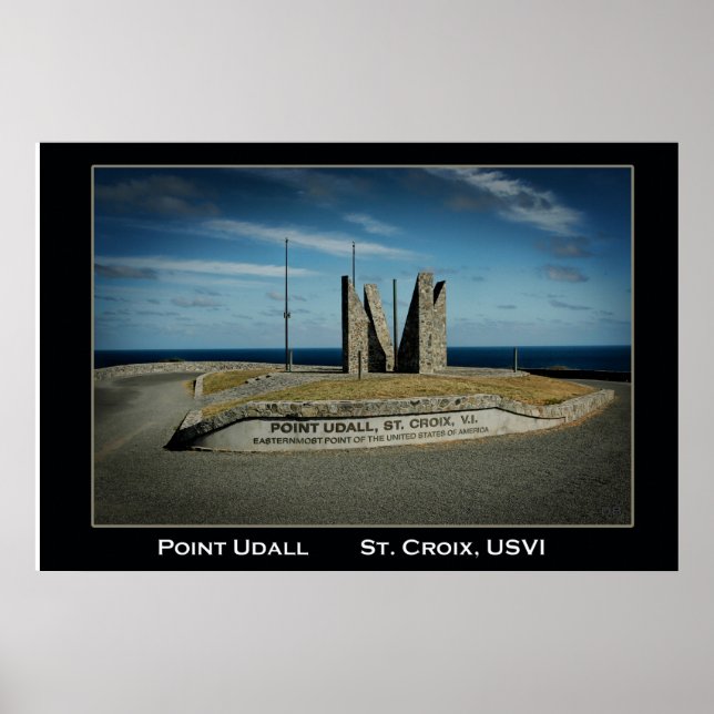Amerikanska Jungfruöarna St. Croix USVI Point Udal Poster (Framsidan)