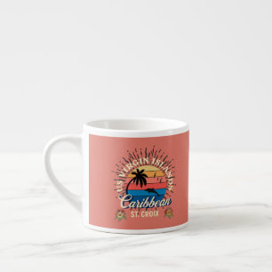 Amerikanska Jungfruöarna St. Croix USVI Sunset Oce Espressomugg