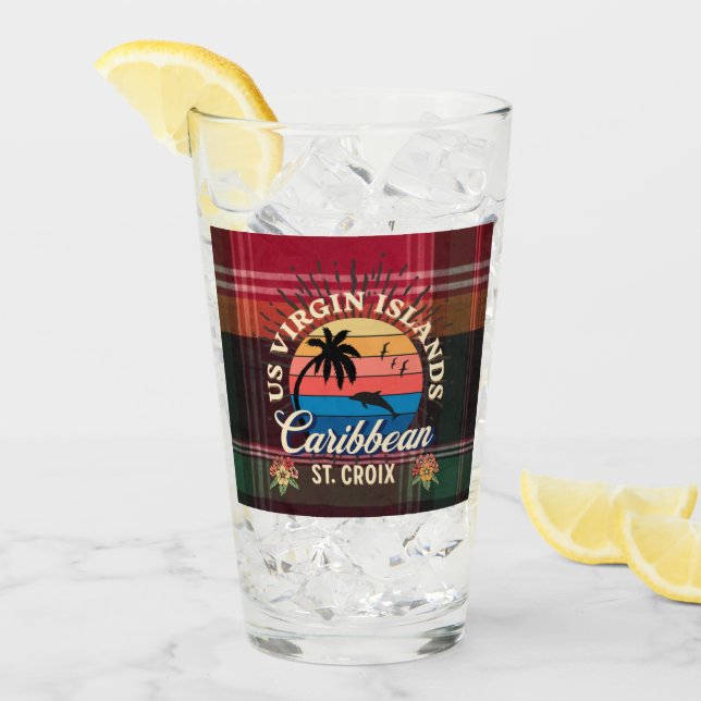 Amerikanska Jungfruöarna St. Croix USVI Tropical M Glaskopp (Framsida Ice)