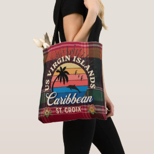 Amerikanska Jungfruöarna St. Croix USVI Tropical M Tygkasse