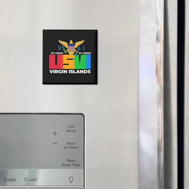 Amerikanska Jungfruöarna St. Croix USVI Tropical Magnet (In Situ (Fridge))