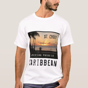 Amerikanska Jungfruöarna St. Croix USVI Tropik Su T Shirt