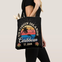 Amerikanska Jungfruöarna St. John USVI Tropical Tygkasse