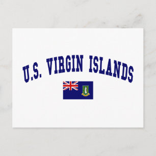Amerikanska Jungfruöarna Stil Vykort