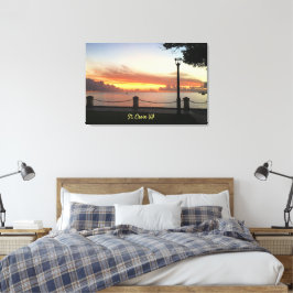 Amerikanska Jungfruöarna Sunset St. Croix USVI Canvastryck