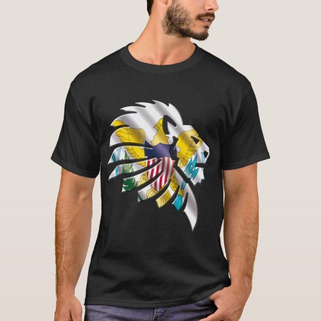 Amerikanska Jungfruöarna T Shirt (Framsida)