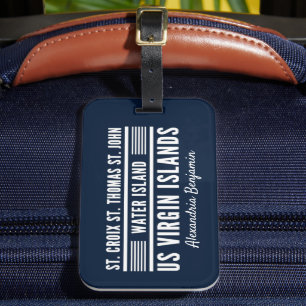 Amerikanska Jungfruöarna USVI Västindien personali Bagagebricka