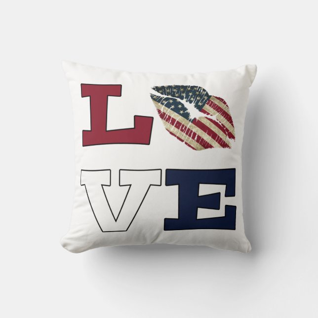 Amerikanska Kärlek Kudde (Framsida)