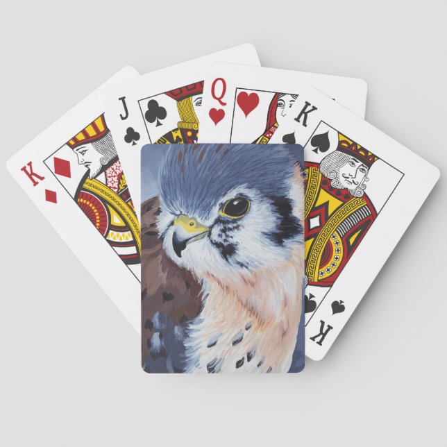 Amerikanska Kestrel Casinokort (Baksidan)