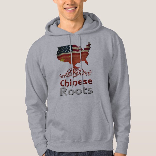 Amerikanska kinesiska rötter hoodie (Framsida)