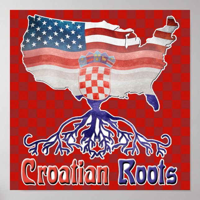 Amerikanska kroatiska rötter Poster (Framsidan)