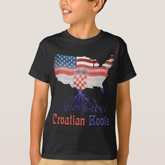 Amerikanska kroatiska rötter tröja (Framsida)
