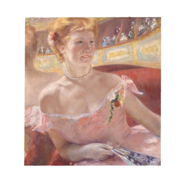 Amerikanska kvinnor med Pearl Necklace & Rosa Dres Anteckningsblock (Framsida)