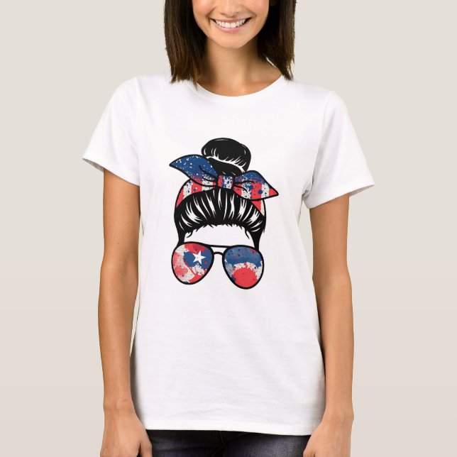 Amerikanska kvinnor t shirt (Framsida)