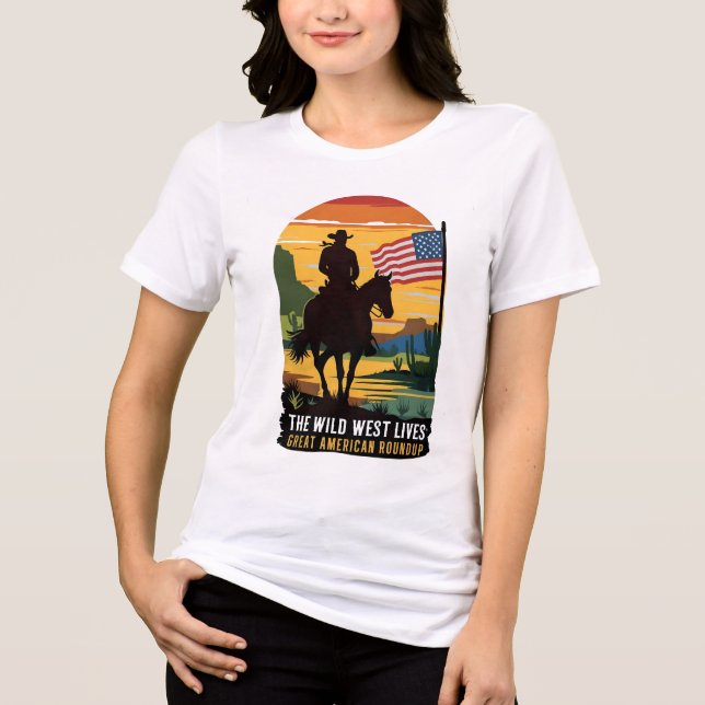 Amerikanska kvinnoskjortor, amerikansk kvinnskjort t shirt (Framsida)