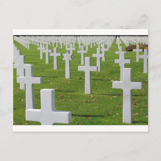 Amerikanska kyrkogården i Normandie Vykort