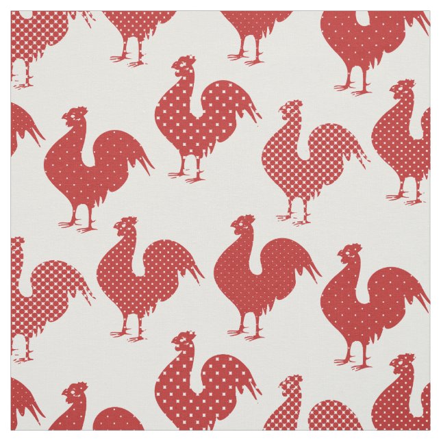 Amerikanska Land Stil Polka Dot Tupp Mönster Tyg (Provkarta)