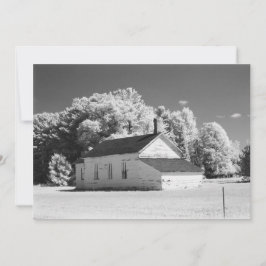 Amerikanska landsbygdstema infraröd fotografering inbjudningar