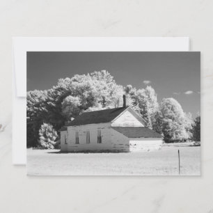 Amerikanska landsbygdstema infraröd fotografering inbjudningar