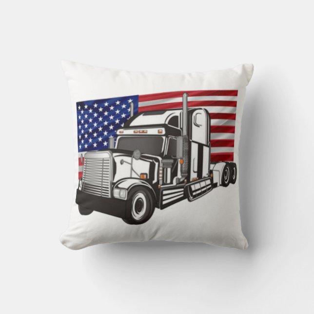 Amerikanska Lastbil Kudde (Framsida)