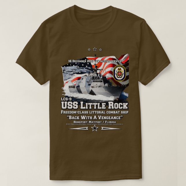 Amerikanska lilla Sten LCS9-frakt-veteraner T Shirt (Design framsida)