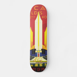 Amerikanska logotypens reseaffisch skateboard bräda 19,5 cm