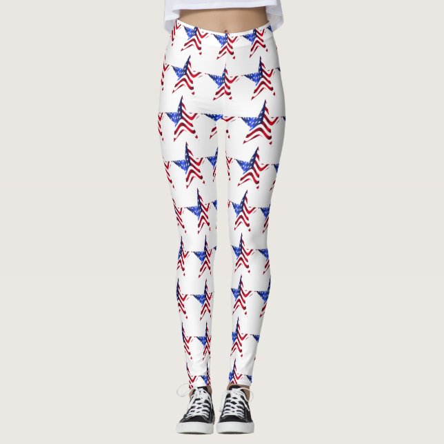 Amerikanska lysande stjärnor leggings (Framsida)