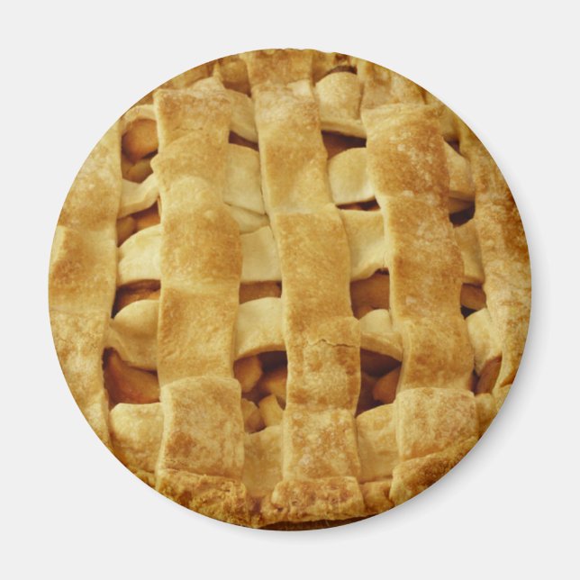 Amerikanska Made Apple Paj Magnet (Framsidan)