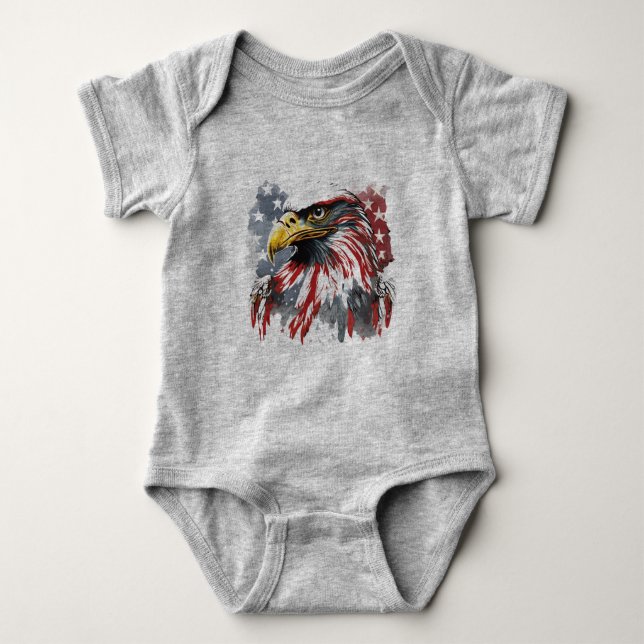 Amerikanska Majestic Eagle T Shirt (Framsida)