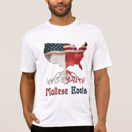 Amerikanska maltesiska rötter tee shirt