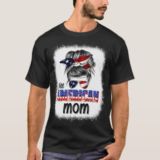 Amerikanska Mamma 4:e juli, Patriotic Women Mamma  T Shirt
