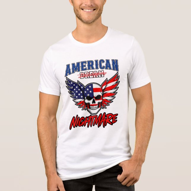 Amerikanska mardrömmar: en Dream Reskriftlig T Shirt (Framsida)