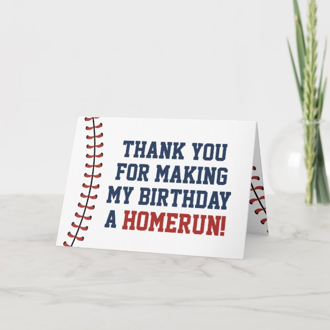 Amerikanska marinen och Red Baseball Birthday Tack Kort (Framsida)