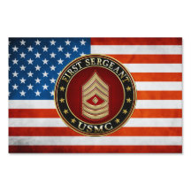 Amerikanska mariner: Första sergeant (USMC 1stSgt)