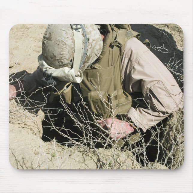 Amerikanska marinjumpar längs hål musmatta (Framsidan)