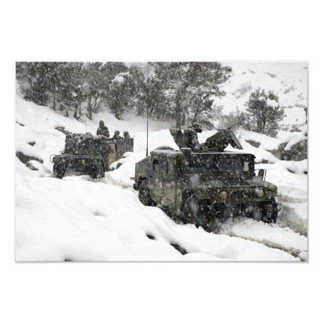 Amerikanska marinpatrullen i Khowst-Gardez Pass Fototryck (Framsidan)