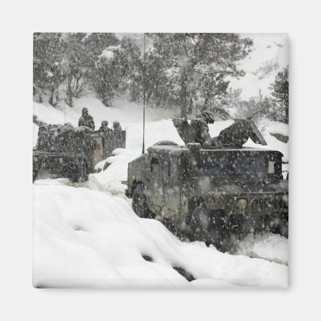 Amerikanska marinpatrullen i Khowst-Gardez Pass Magnet (Framsidan)