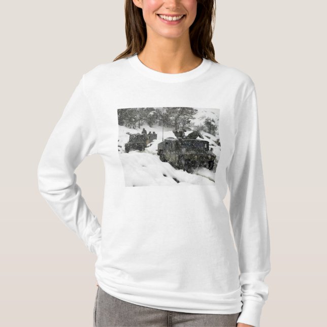 Amerikanska marinpatrullen i Khowst-Gardez Pass Tee Shirt (Framsida)