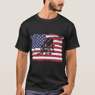 Amerikanska marinsjöarna American Flagga Seabee Lo T Shirt