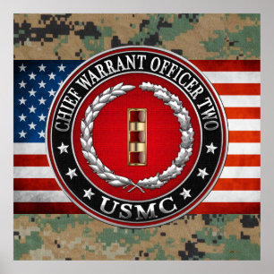 Amerikanska marinsoldater: Chief Warrant Two (USMC Poster