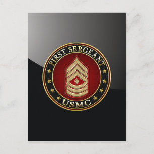 Amerikanska marinsoldater: Första sergeant (USMC 1 Vykort