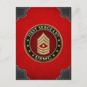 Amerikanska marinsoldater: Första sergeant (USMC 1 Vykort