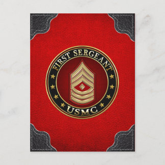 Amerikanska marinsoldater: Första sergeant (USMC 1 Vykort