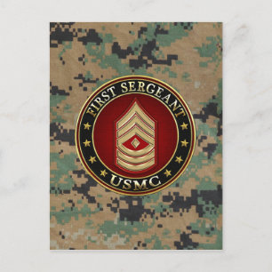 Amerikanska marinsoldater: Första sergeant (USMC 1 Vykort