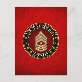 Amerikanska marinsoldater: Första sergeant (USMC 1 Vykort