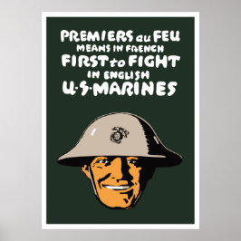 Amerikanska marinsoldater - första till kampen poster